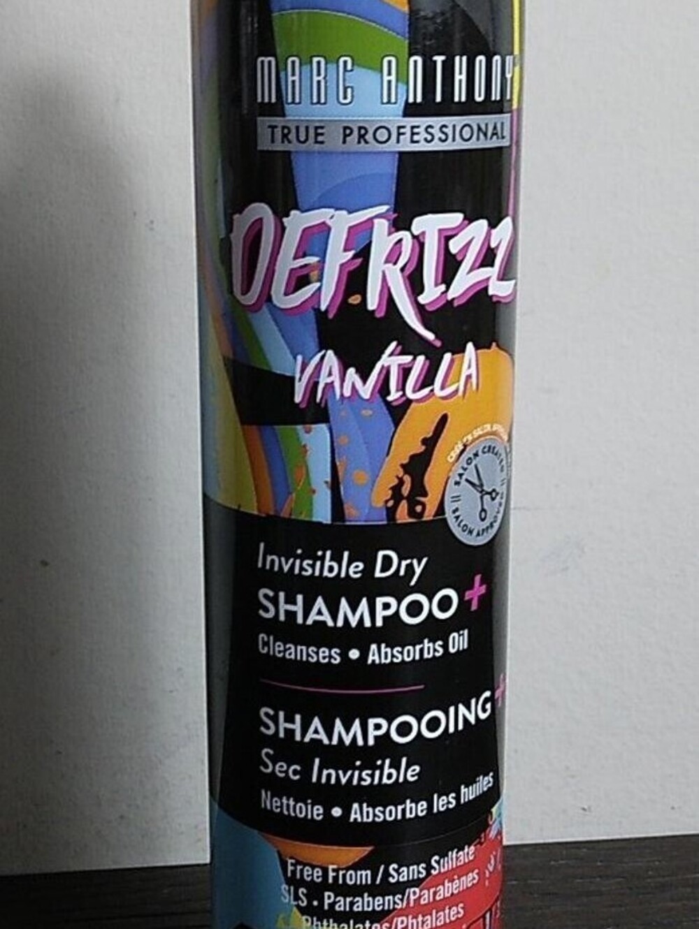 LOT 2 PACK Marc Anthony Defrizz Vanilla Dry Shampoo Absorbs Oil Hair